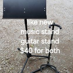 Music Stand And Guitar Stand, Like New