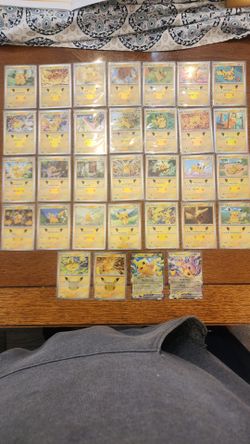 Set of 1-30 Pikachu's out of 30th anniversary