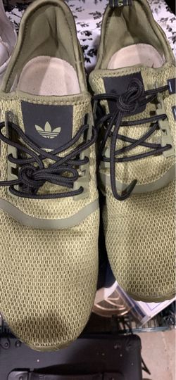 Adidas Originals Olive Green Mesh Sneakers