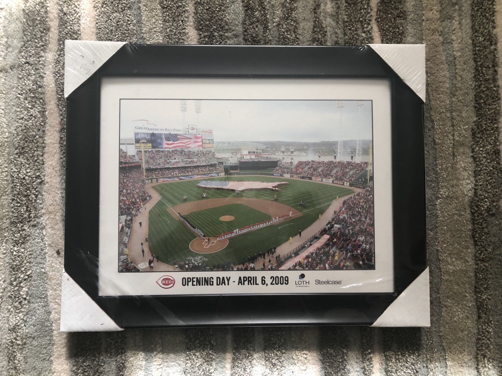 Cincinnati Reds Opening Day - April 6, 2009 Framed Photo