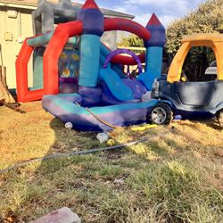 Inflatable Water Castle With Slide/pool /with Air machine 