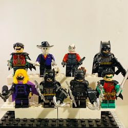 Batman Minifigure Unique Joker Supergirl Robin | New Custom LEGO Compatible Toys