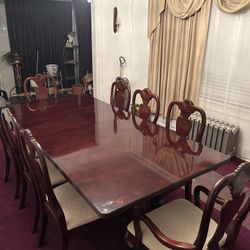  Solid Cherry Oak Dining Room Table