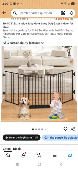 29"-78" child / pet gate new