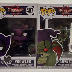 Funko Pop! Movies – Prowler #407 & Green Goblin #408 – Spider-Man: Into the Spider-Verse