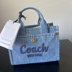 Denim Coach Tote