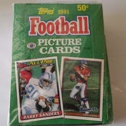 1991 Football Cards Sealed Box