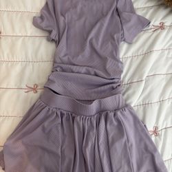 Purple Shirt + Skirt