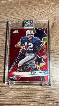 2024 topps chrome cosmic red mini diamonds /5 bob griese