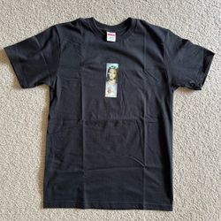 Supreme Prayer Card Box Logo T Shirt Black Size Small