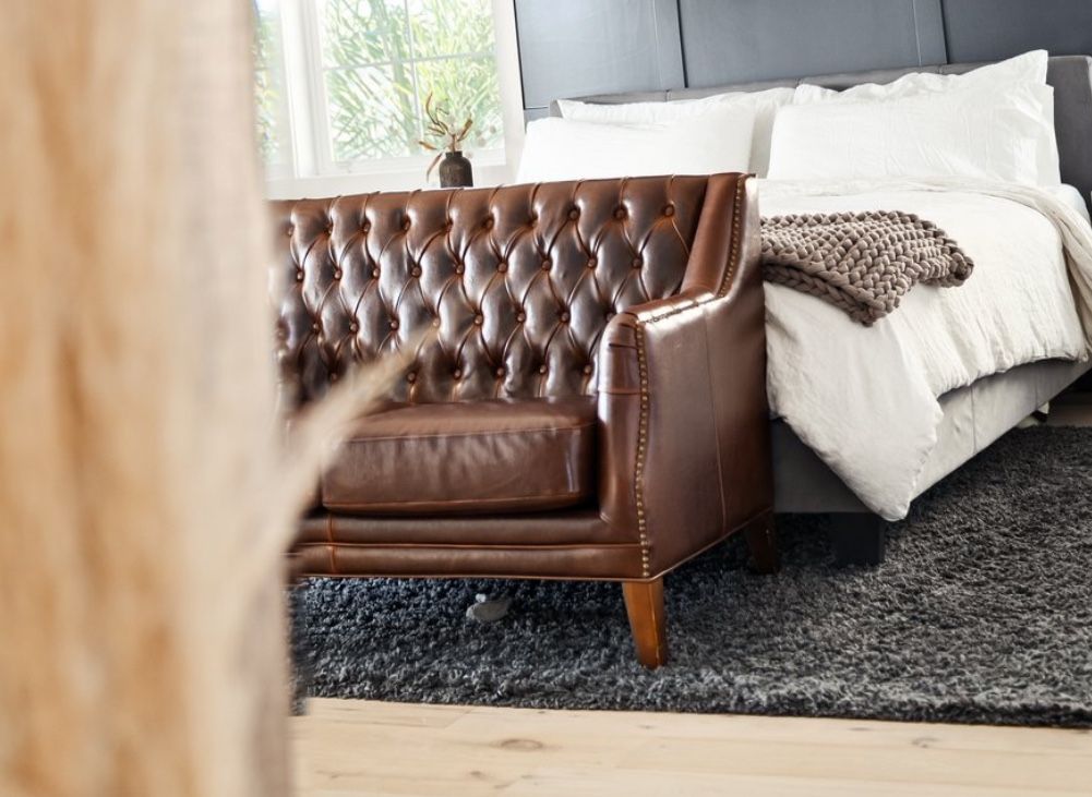 Leather Love Seat