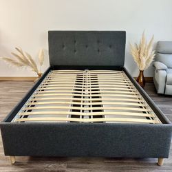 Quality Queen Bed Frame With Drawers/ IKEA 