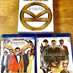 NEW KINGSMAN 1 & 2 BLU-RAY MOVIES. NO DIGITAL