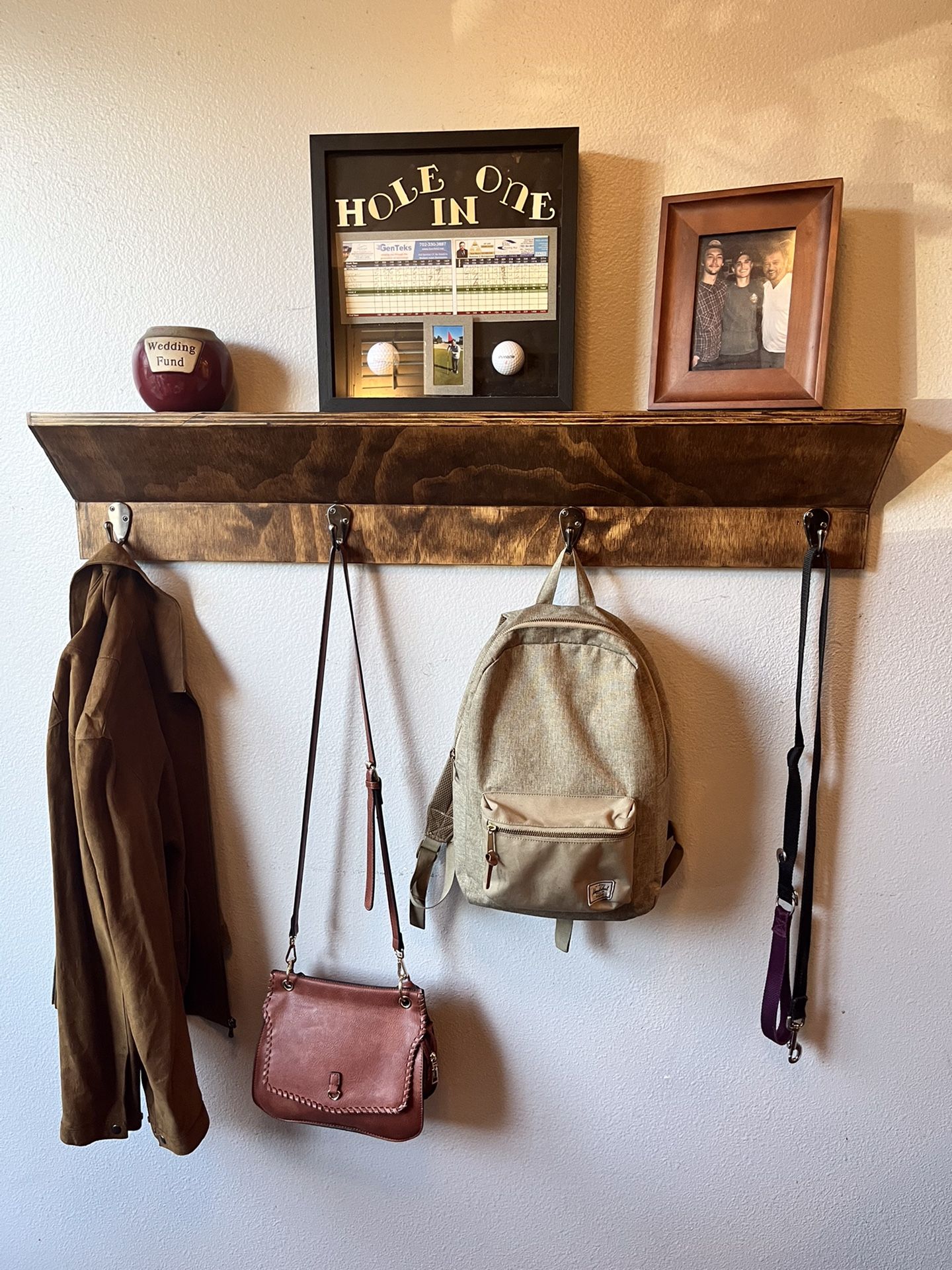 Floating Shelf/ Coat Rack 