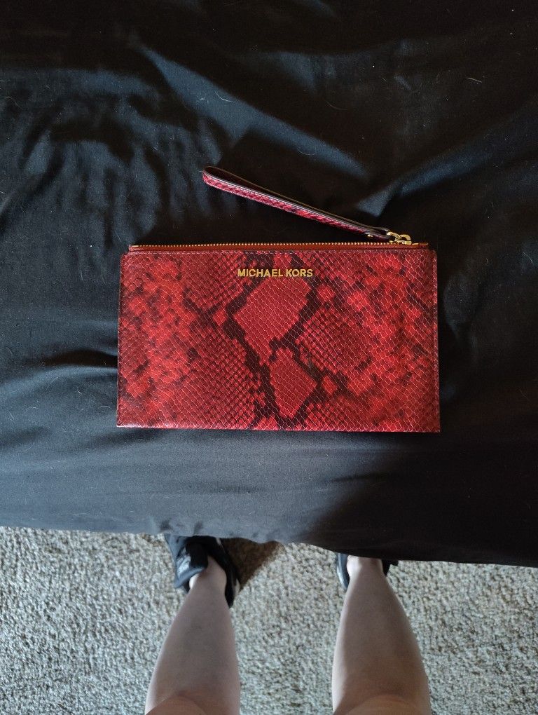 Michael Kors Snake Clutch Bag