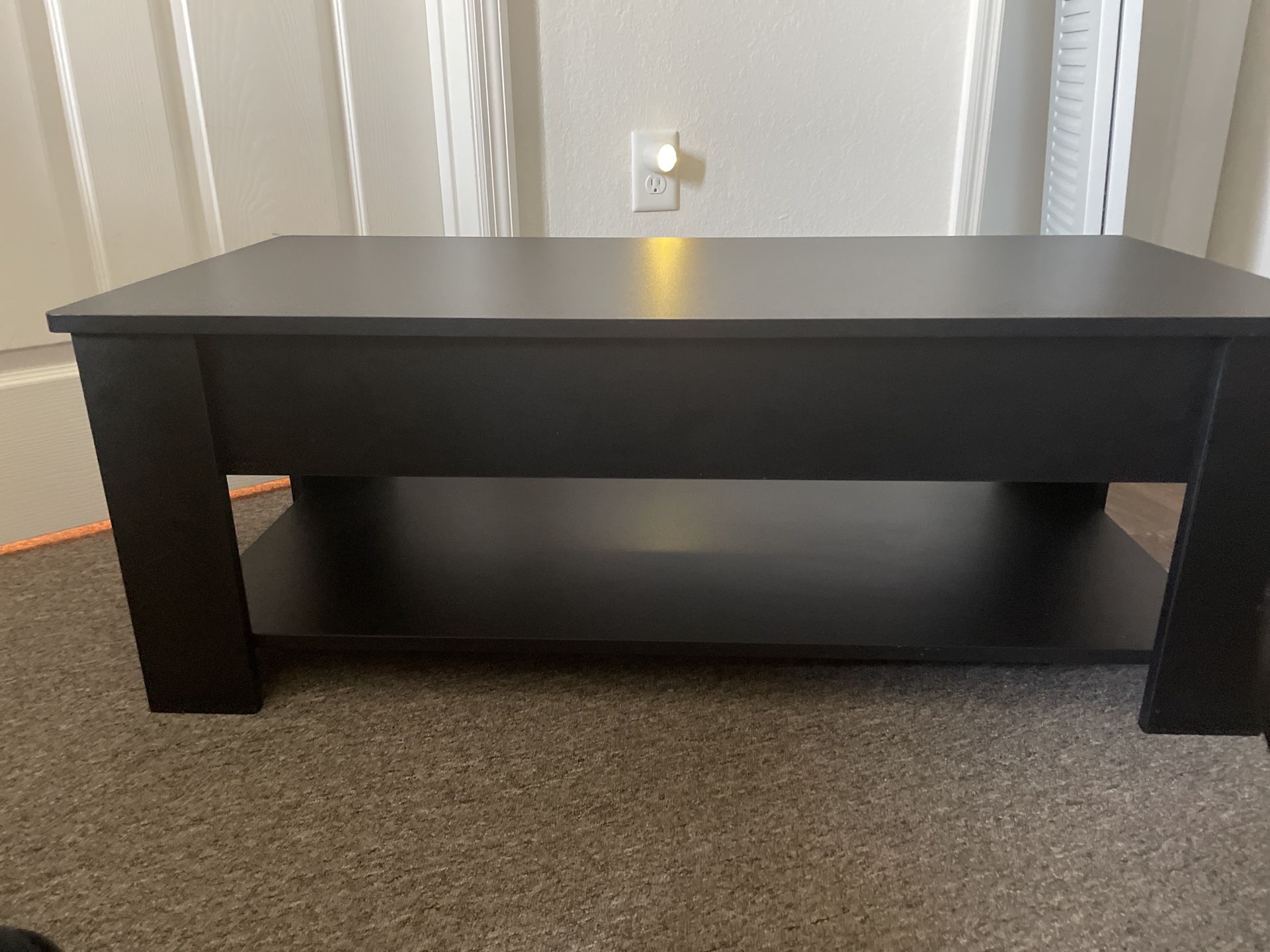 Available. . Black  Storage/Lift Coffee Table Or Stands