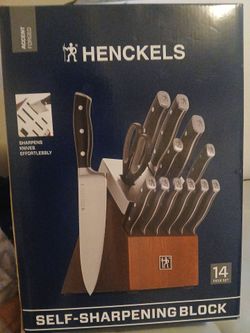 HENCKLES 14 PIECE SELF SHARPENING KNIFE SET