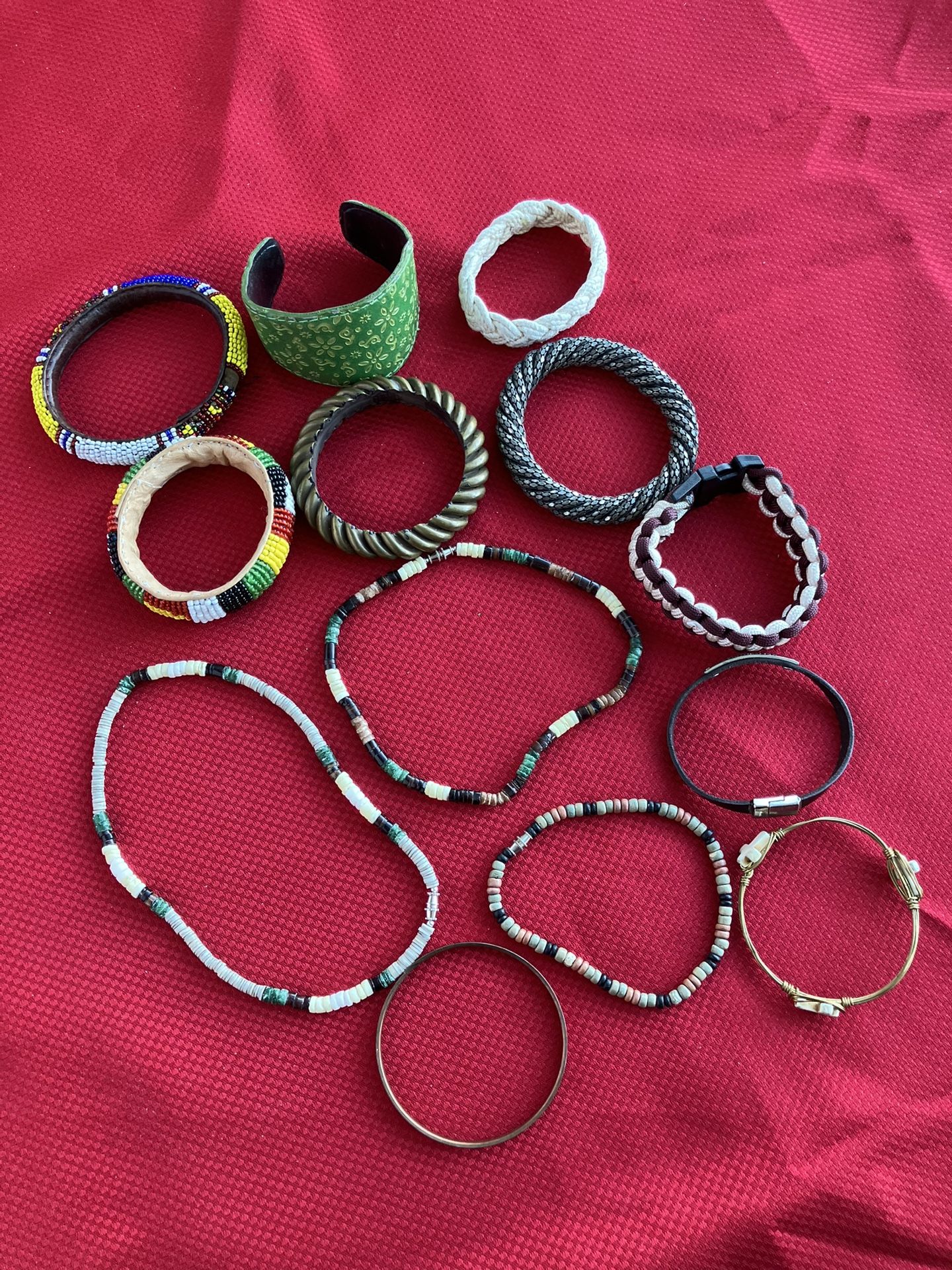 Woman Decorative Wristbands Girls Wristlets 12 Wristbands