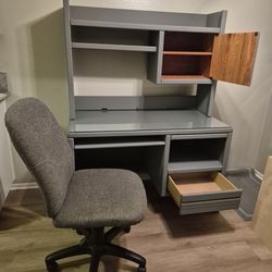 Computer desk with chair