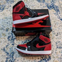 Air Jordan 1 High Patent Bred 🔥 9m
