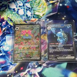 Venusaur Ex And Blastoise Ex Sir 151 