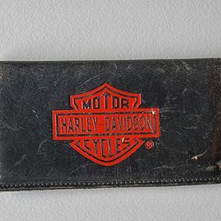 Harley Davidson Leather Check Book