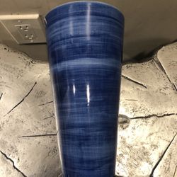 Blue Painted Vase