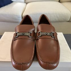 Calvin Klein Magnus Loafers (Size 12, Tan) 