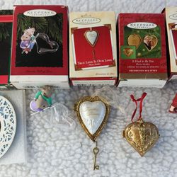 Love Vintage Hallmark Ornament Lot