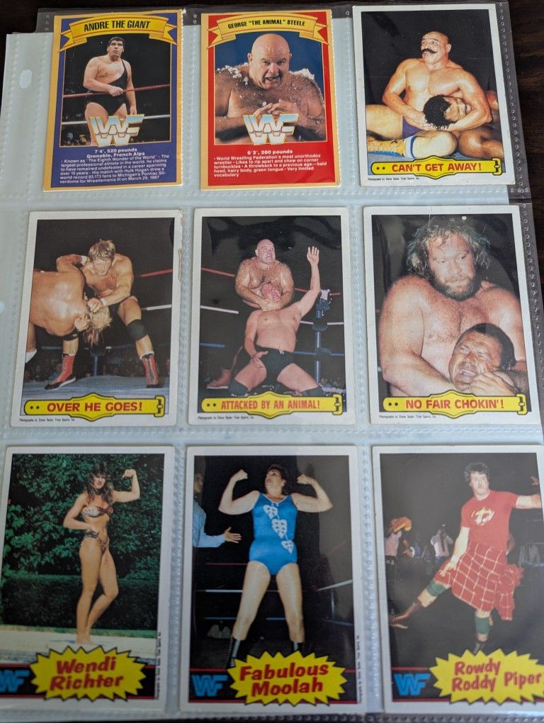 Mixed WWF Wrestling cards(1985)