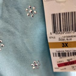 Karen Scott Plus Size Blouse 1x Nwt