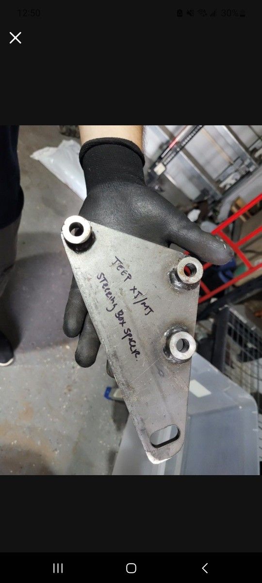 Jeep XJ steering box spacer