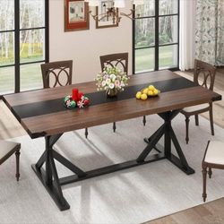 New Large Desk Dining Table For 6 