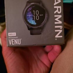 Garmin Venu GPS Smartwatch with a bright AMOLED display and advanced health monitoring features. 