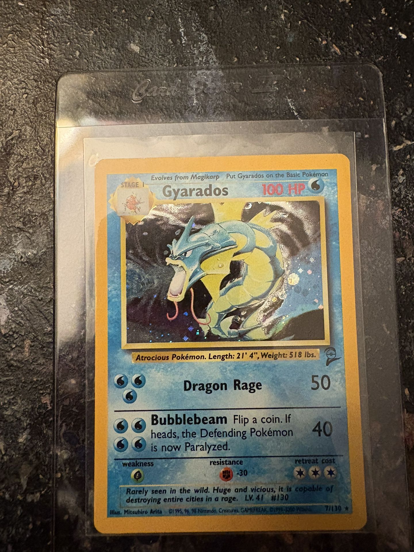 Gyarados Holo Base Set 2 LP- MP+