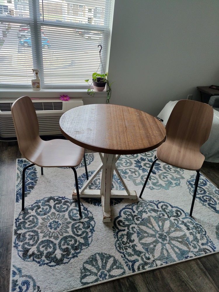 Rustic Wooden Table with chairs