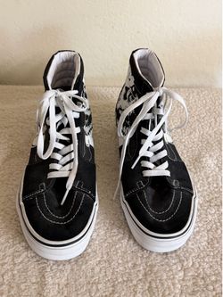 Vans Sk8-Hi Skull Skeleton High Top Sneakers Men’s Size 8.5