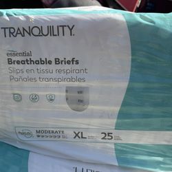Disposable Briefs Size Extra Large 25 Pack