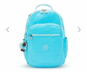 Kipling Seoul galaxy turq 15 inch laptop backpack nwt
