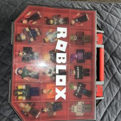 Roblox 2 Layer Collectors Tool Box Case + About 24 Figures Including Extras