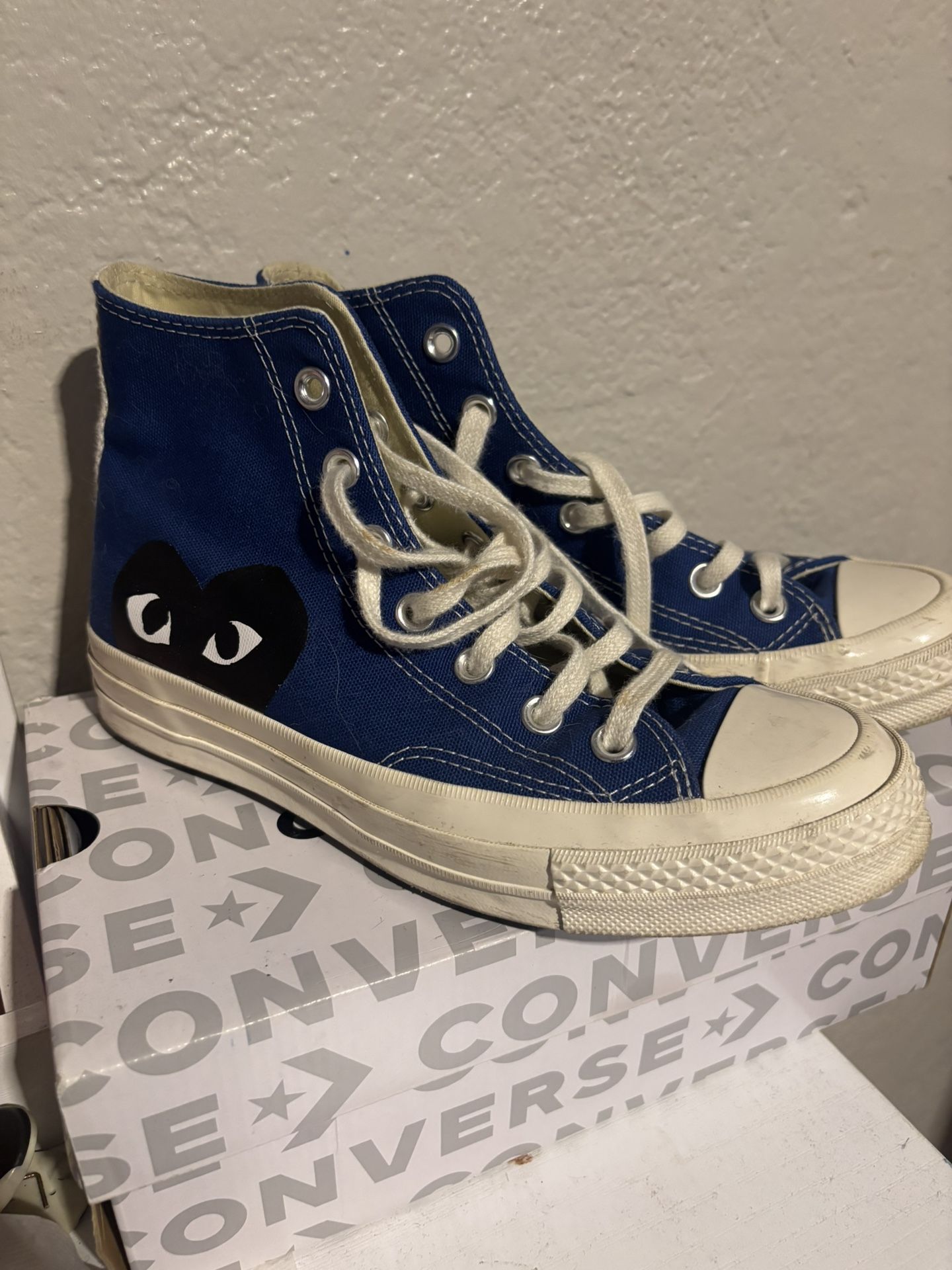 Blue Converse CDGS