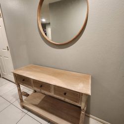Entry Table And Mirror 
