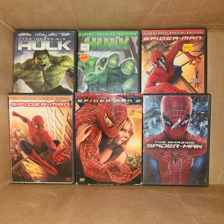 DC And Marvel DVD's Collectibles 
