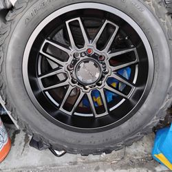Rims With Tires × 4 --8 Lug 20s 