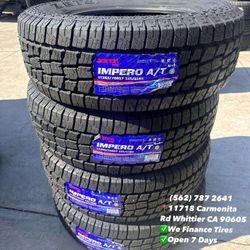 LT265/70/17 Zeta All Terrain Todo Terreno De Carga New Set of Tires Installed and Balanced Set de Llantas Nuevas Instaladas y Balanceadas