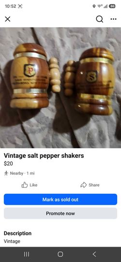 Vintage salt and pepper shakers