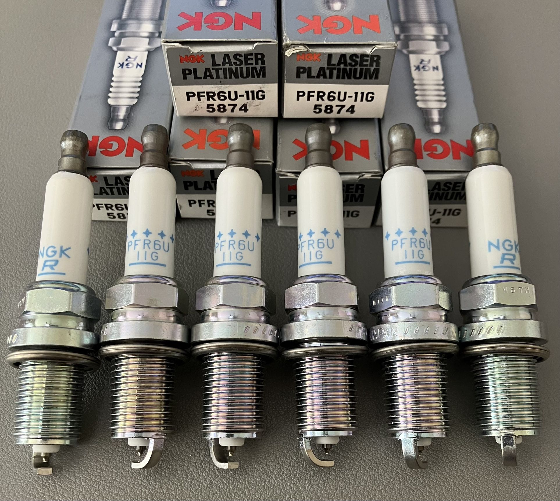 5874 PFR6U-11G NGK | Laser Platinum Spark Plugs 6pk