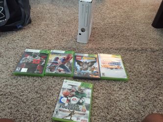 Xbox 360 with games