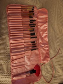 Make up brushes w/ bag