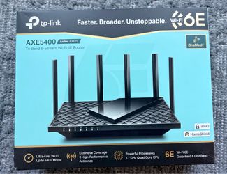 TP Link Tri-Band WiFi 6E router $50 obo